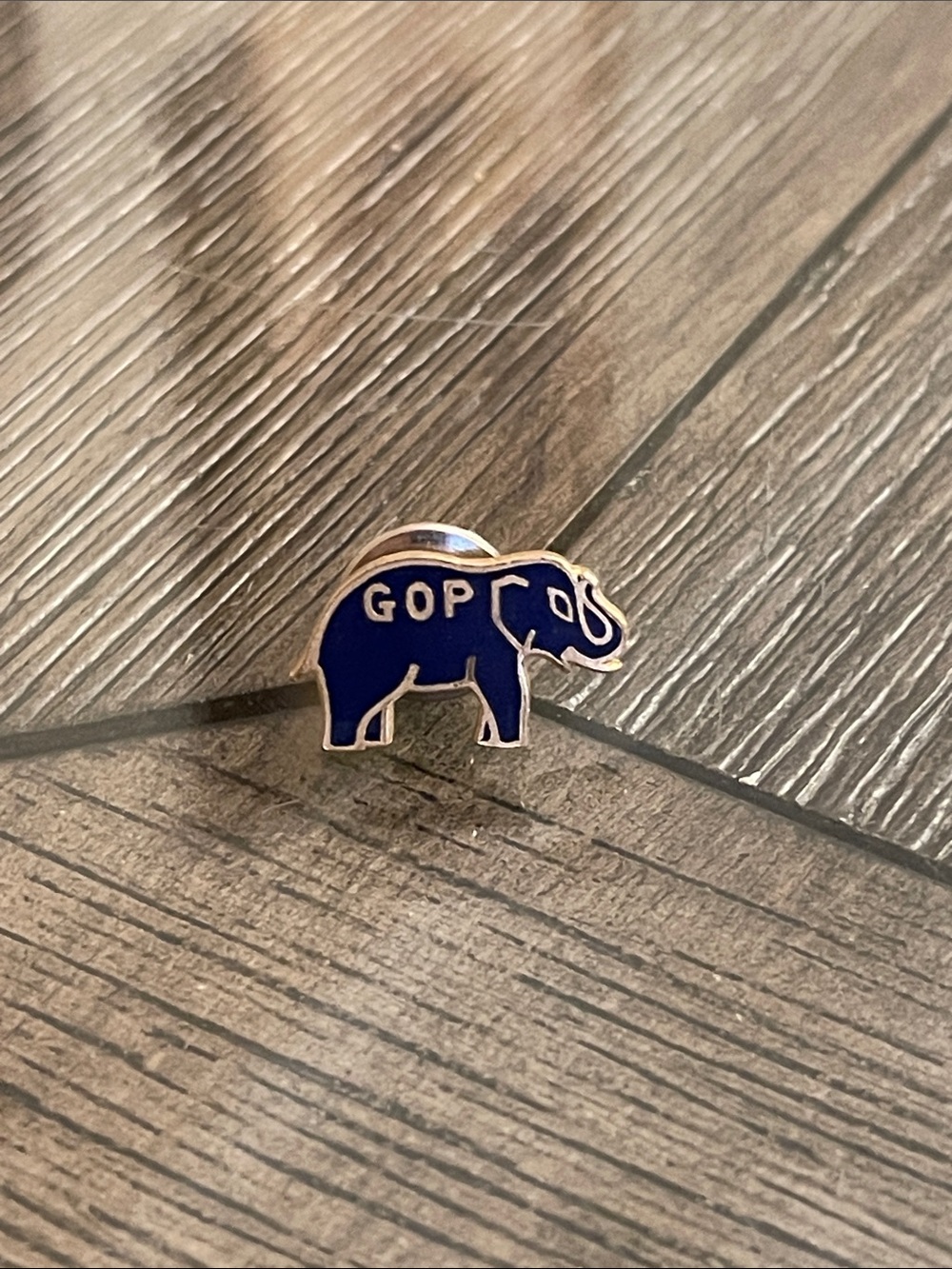 Vintage Republican Party ("GOP") Elephant Lapel Pin
